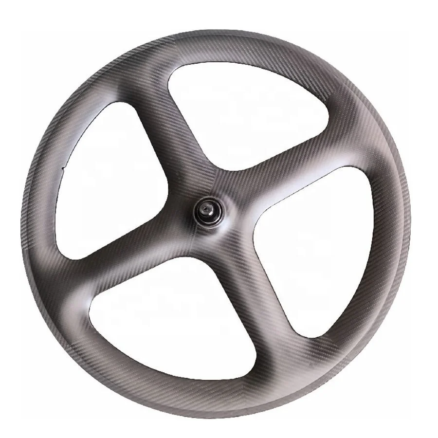 750g Carbon Bicycle Road 25mm Width Tubeless 4 Spoke Bike Wheel Aero Cycle Track Wheel Light Fixie Wheelset 700C