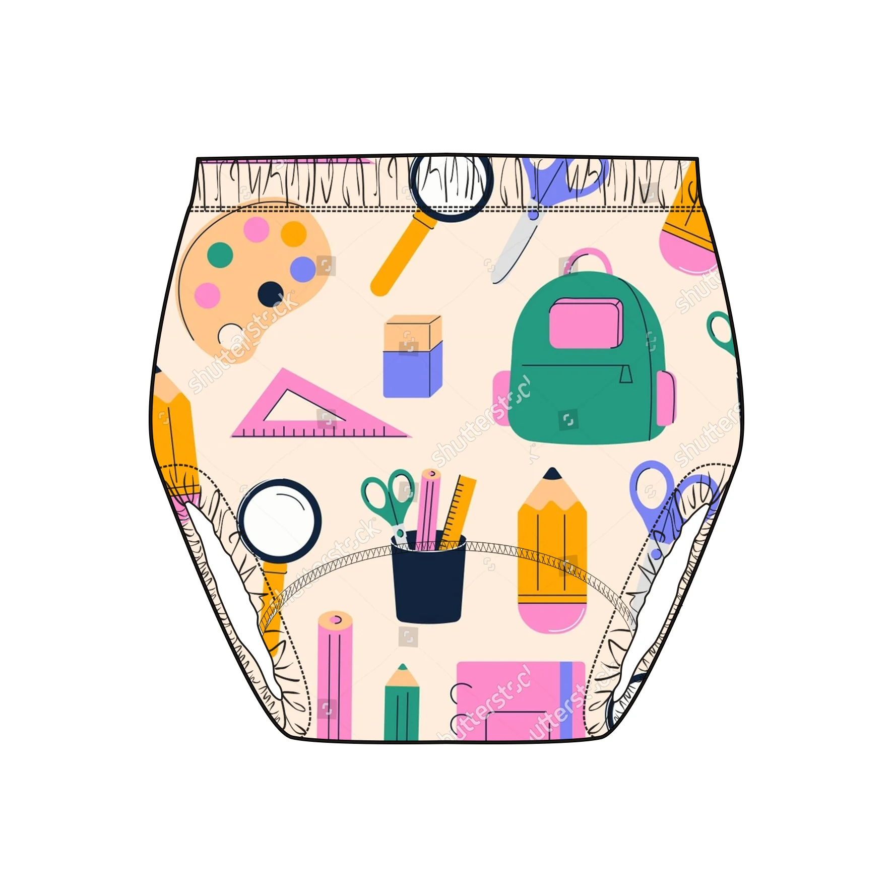 Durable and Stylish Bamboo Training Pants for Kids with Customizable Patterns and Superior Absorbency