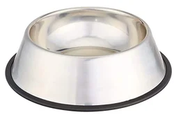 Нескользящая миска для кормления собак разных размеров из нержавеющей стали, миска для кормления питомцев, миска для домашних животных с логотипом на заказ