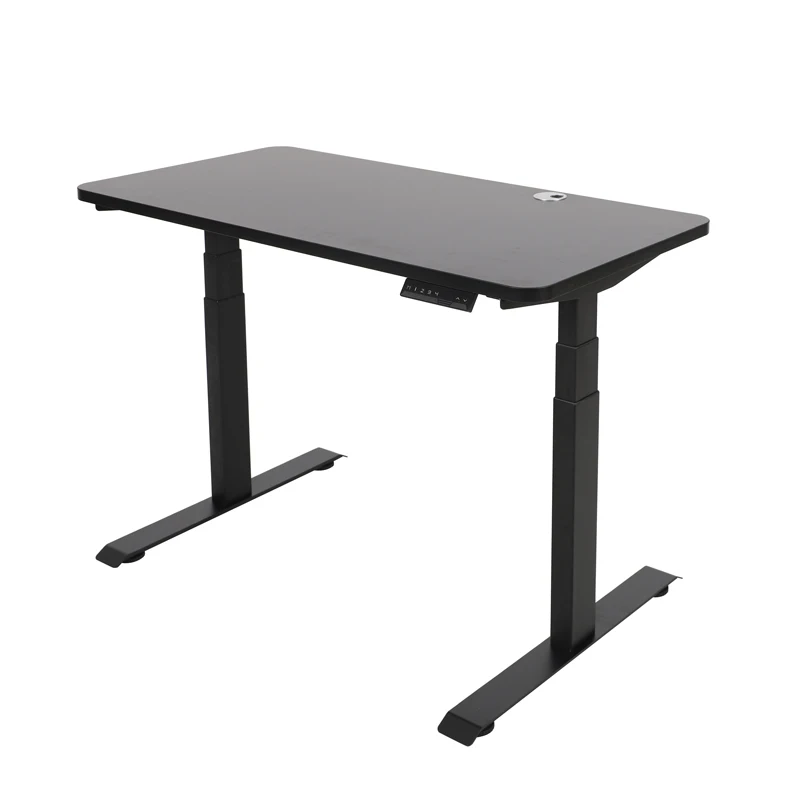 Dual Motor Sit To Stand Height Adjusted Computer Desk Frame Electric Adjustable Desk with Splicing Table Top