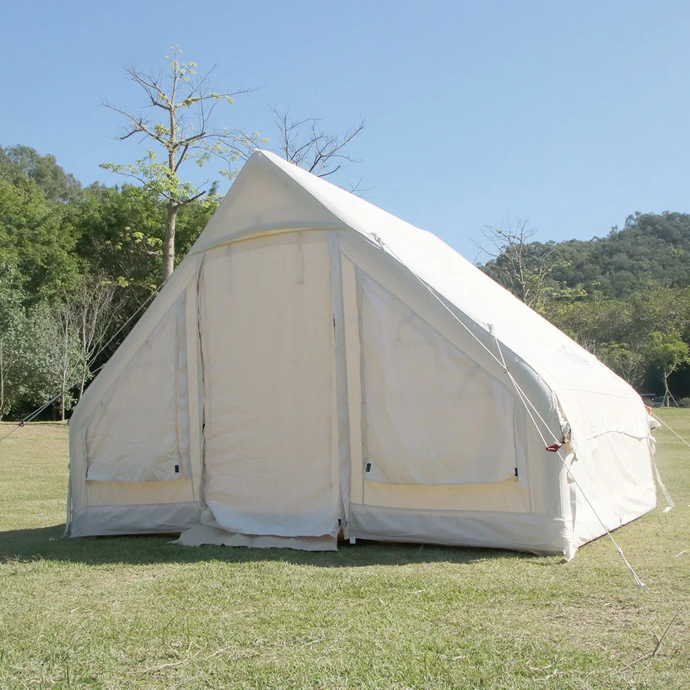 Funworldsport New Arrival Family Camping Inflatable Tent Waterproof Lightweight Outdoor Glamping Tent For Backpacking Hiking