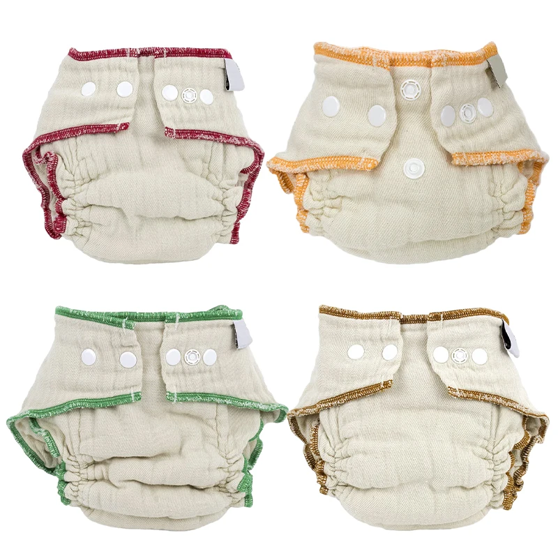 Organic cotton babi diaper wholesale baby cloth diapers reusable Custom Cloth Nappy baby cloth diaper newborn nappies