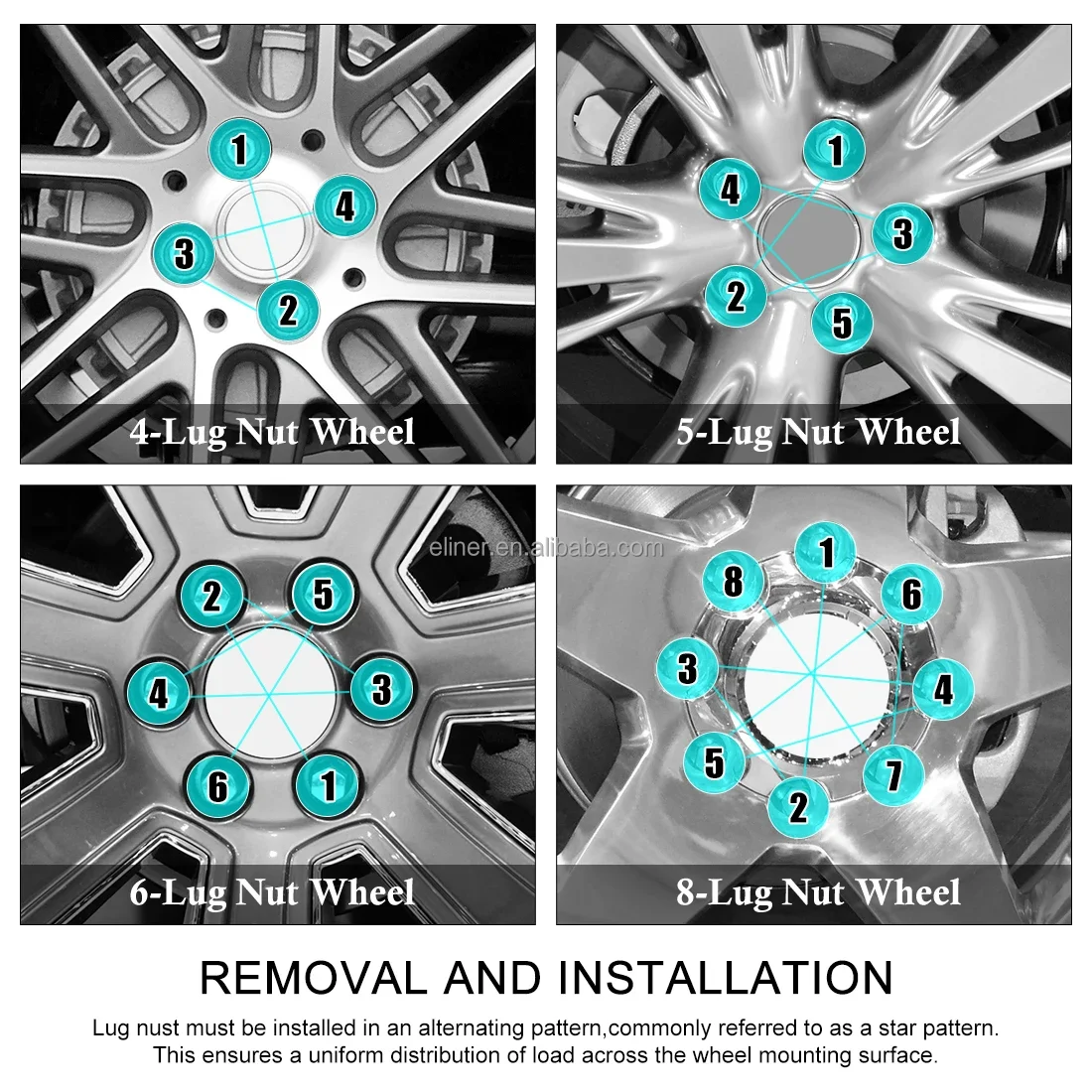Easily Install Lug Nut Auto Parts Buick Chevrolet Tire Screw Wheel Nut Car Durable Strong Sensitive Automobile Accessories
