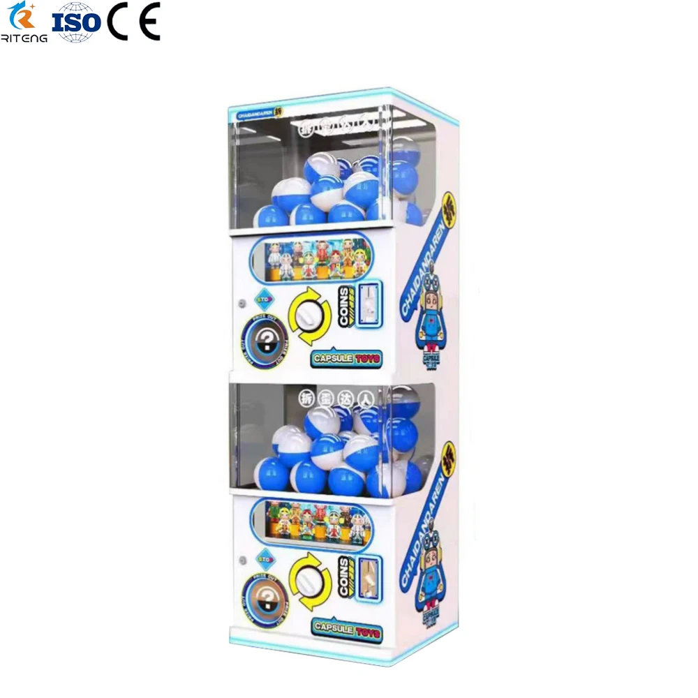 Riteng Coin Operated  Self-Service  Gashapon Prize Game Vending Machine