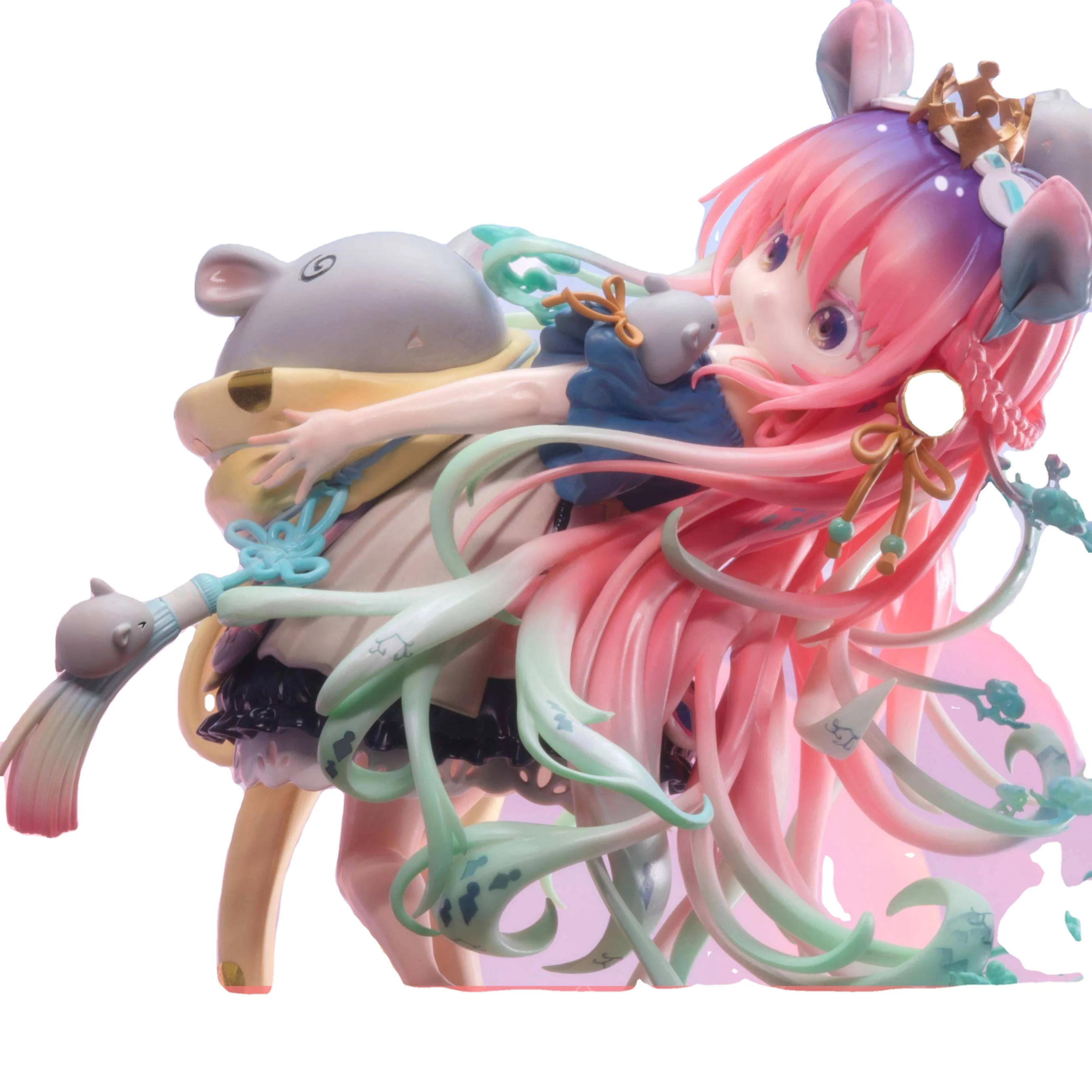 FMWK049 Goddess Cute Mouse Girl Anime Action Figure Doll Cartoon Statue Portrait