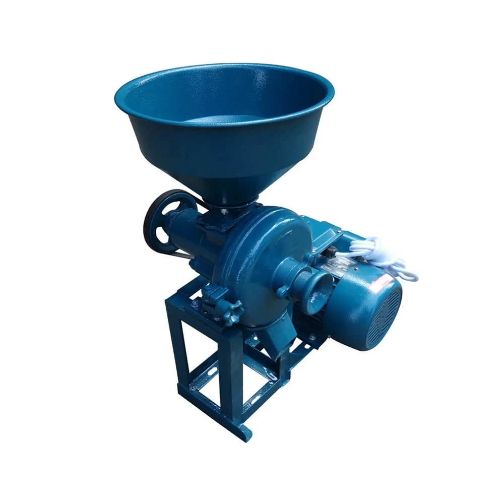 mini maize milling corn grain powder grinding wet soybean rice paste processing machinery