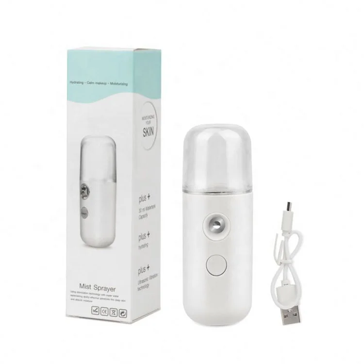
Mini Portable Pocket Handy Negative Ion Face Vapor Face Steamer Facial Nano Mist Sprayer 