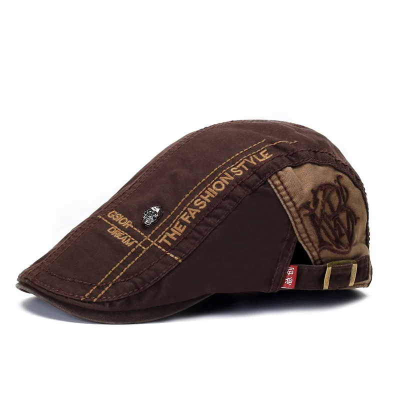 Cowboy classic Vintage beret hat french style customize fashion plaid ivy cap beret hat for men