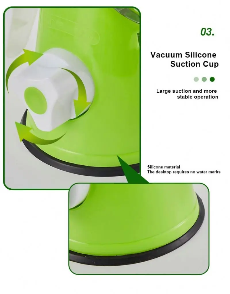 Rayshine Kitchen Multifunction Vegetable Chopper Spiral Cheese Shredder Cutter Slicer Onion Potato Rotary Cheese Grater Machine