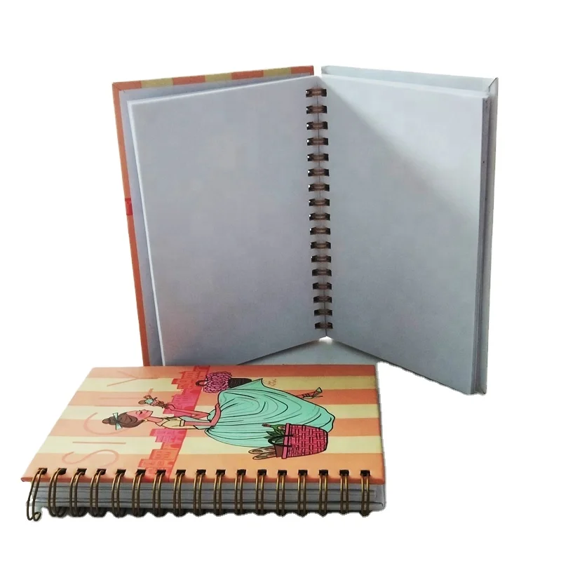 free samples Custom Logo Different Size Pink Hard Cover Spiral Weekly Manifestation Goal Journal Planner for students