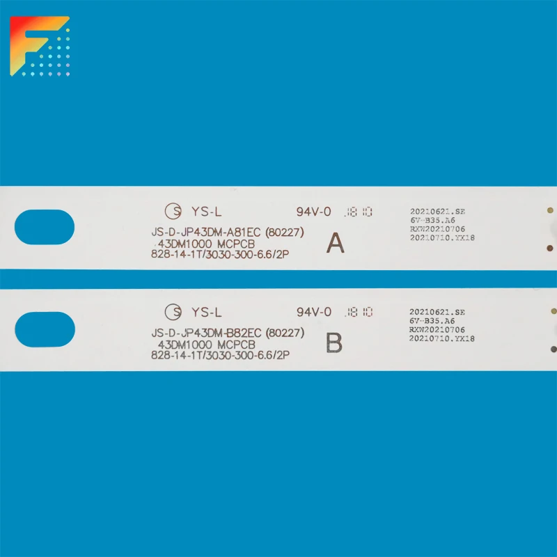 Replacement LED Light Kit LCD LED Backlight Strip For 43 Inch TV UA43EKII UA43EK1100US 43LEX-5043/FT2C JS-D-JP43DM-A81EC B81EC 4