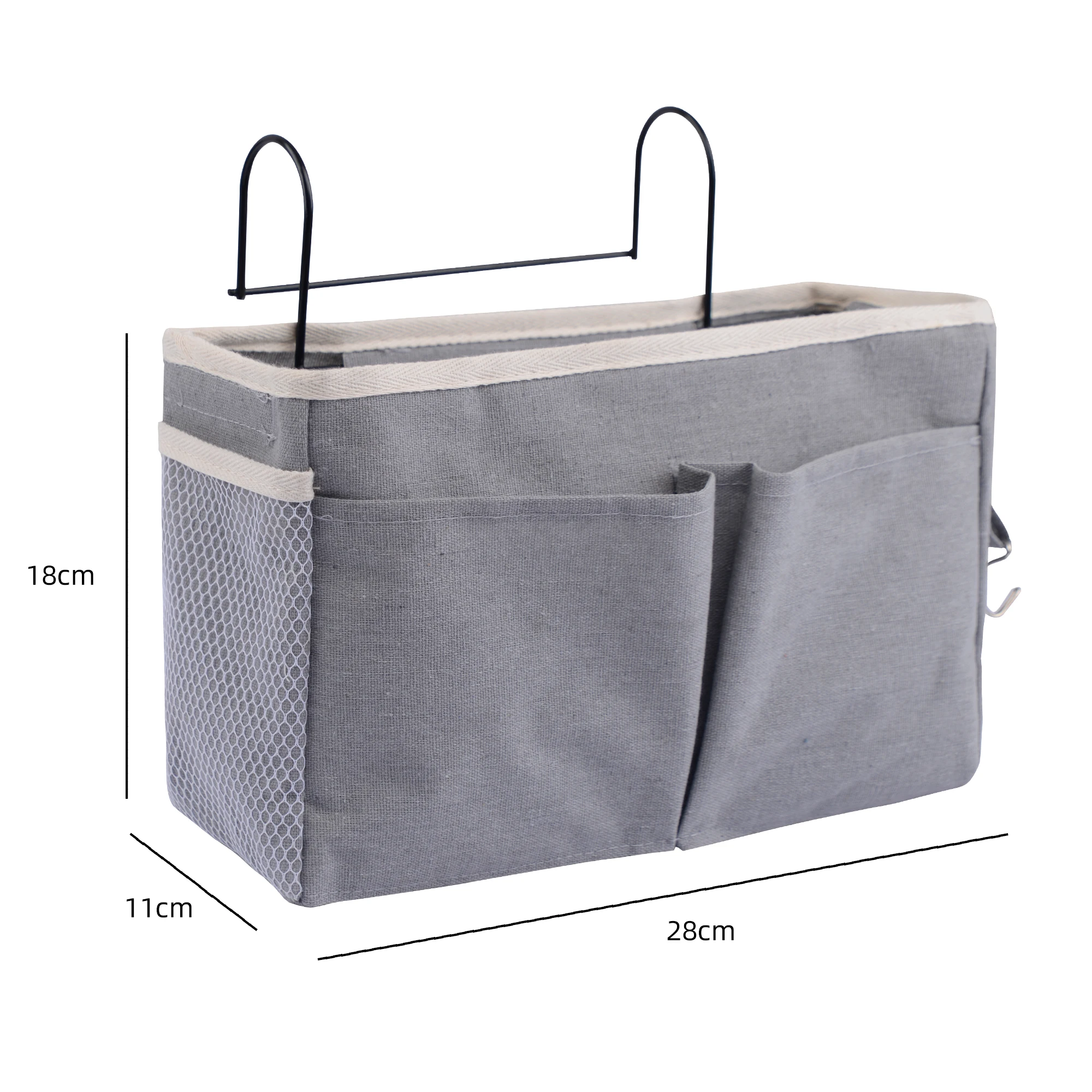 Home Multi-functional Bedside Hanging Bag College Student Dormitory Bedside Fabric Hanging Basket Bed Debris Sorting Storage Bag