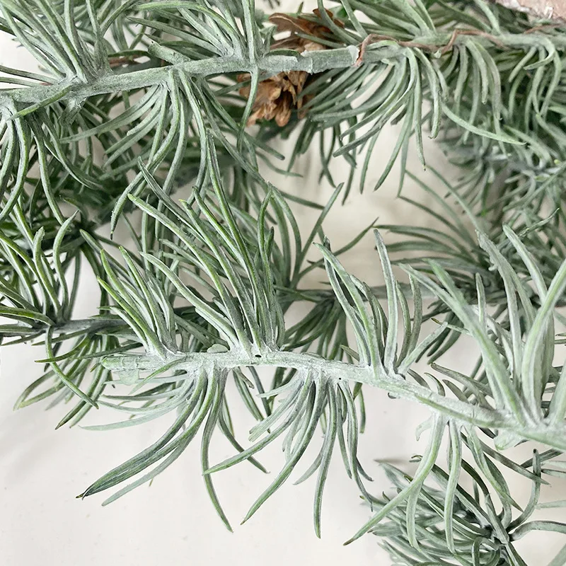 Factory Direct Fake Plants Christmas Pine Branch Artificial Greenery Pine Three Branches Home Christmas Decor Pine Branches