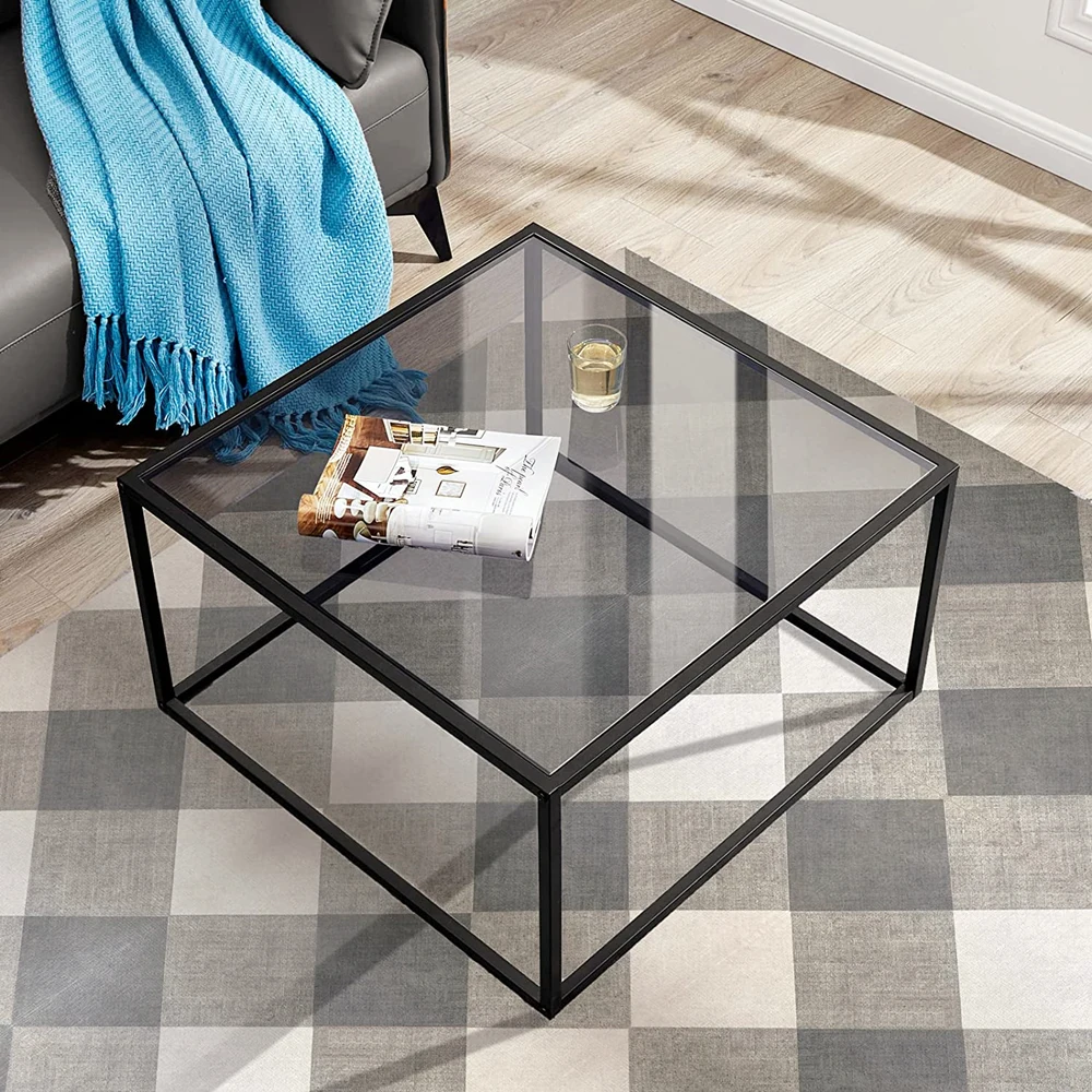 Factory Cheap Small Round Tempered Glass Coffee Table Top With Metal Leg For Living Room Bedroom Glass Tea Table