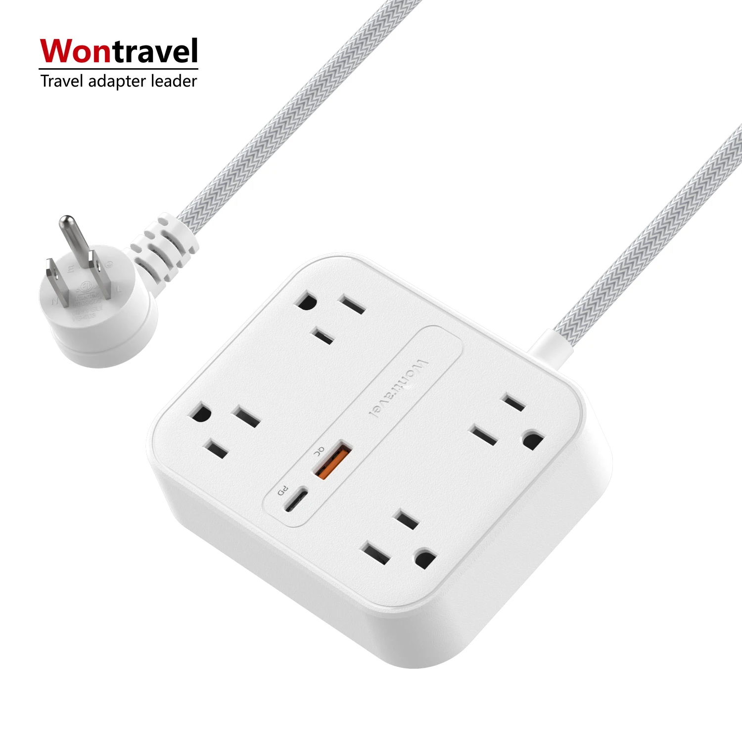 
Electrical Socket Surge Protector 4 AC Outlet Plug Extension power extension cord socket US Power Strip 