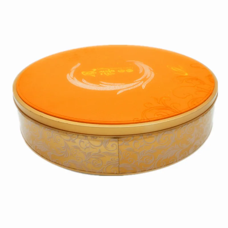 
custom design easter danish christmas round metal tinplate candy cookie packaging box container tin can 