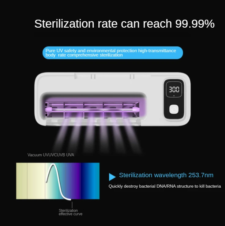 2021 new type of household USB charging long-lasting non hole ultraviolet disinfection Toothbrush Holder