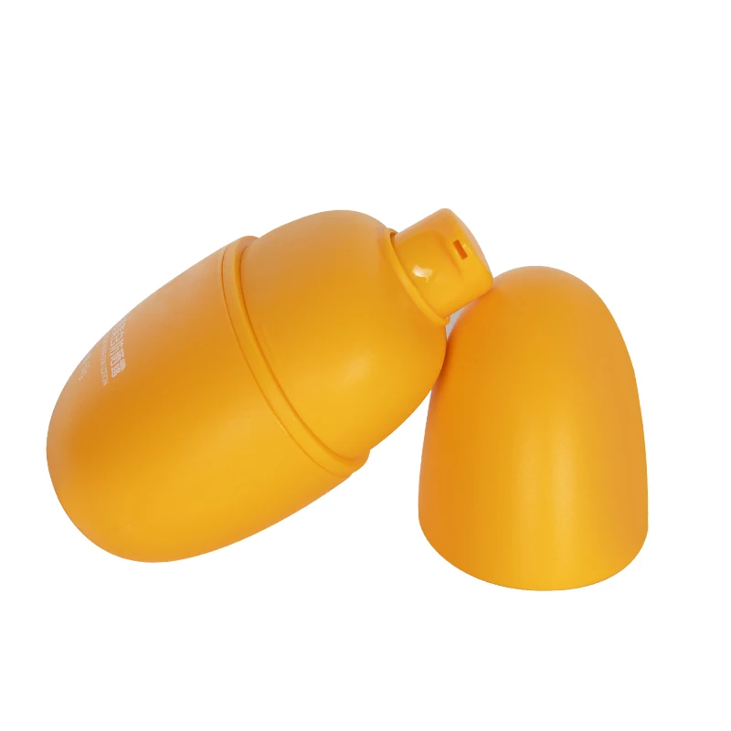 Empty sunscreen duck egg private label plastic sunscreen stick container 50ml squeeze pump sunscreen bottle