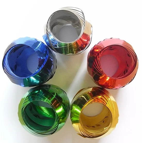 Hot Solid Color material Curling Ribbon Egg