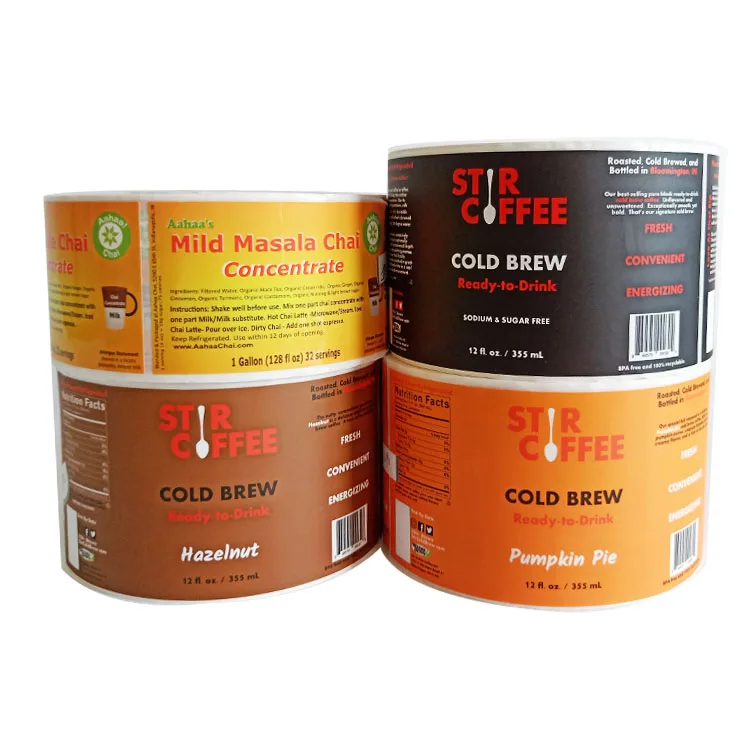 Custom Heat Sealing Film Transparent Food Package Roll Film Plastic Packaging Roll Films removable label