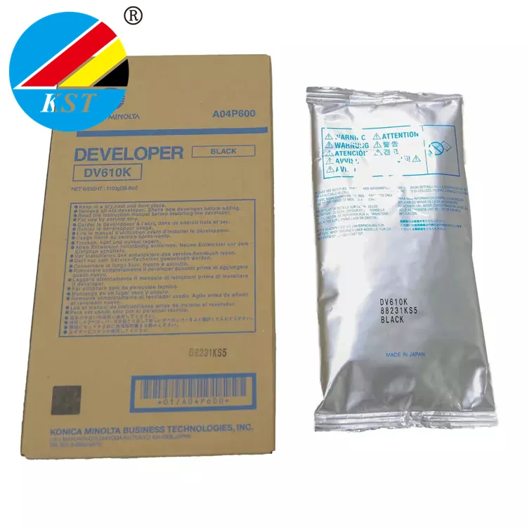 Developer DV610 For Konica Minolta Bizhub Pro C5500 C5501 C6500 C6500P C6501 C6501P C65HC Carrier Spare Part Original Powder