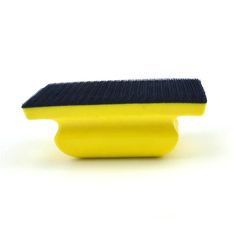 Car Sanding Pads Sponge for Hook & Loop Self adhesive flocking sandpaper  square throw disc car cleaning beauty back velvet sand