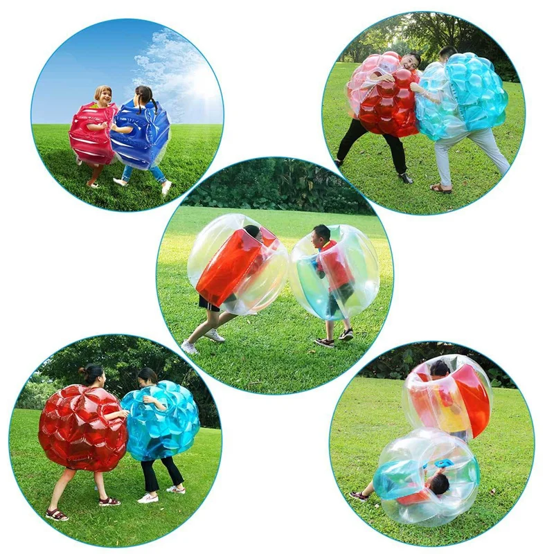 NewBlessing TPU 1.5m Human Size Customize Bubble Ball Body Zorb Bubble Football Inflatable Bumper Ball