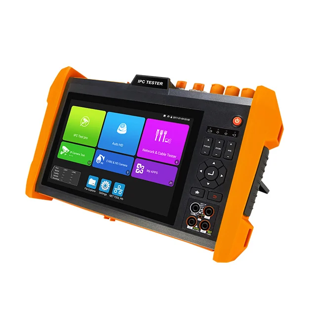 New Android system 7 inch Retina Touch screen Full 4K CVI TVI AHD IP Analog all in one IPC CCTV WIFI camera battery tester