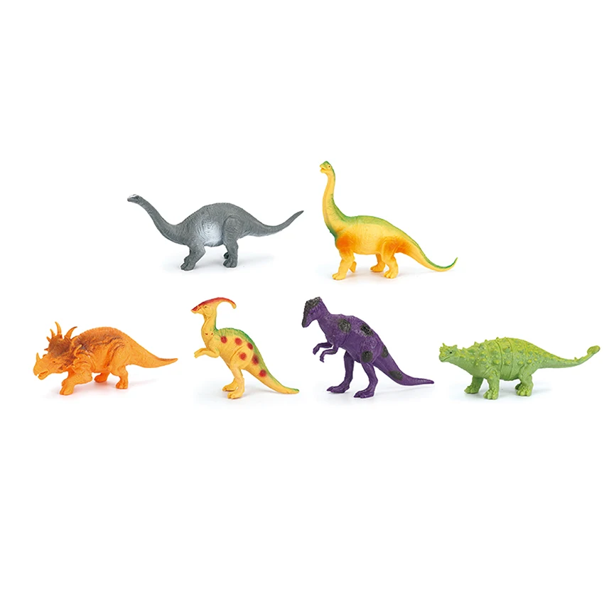 Cartoon Small Wild Mini 3d Kids Pvc Plastic Farm Dinosaur Jungle Zoo Set Animal Toys