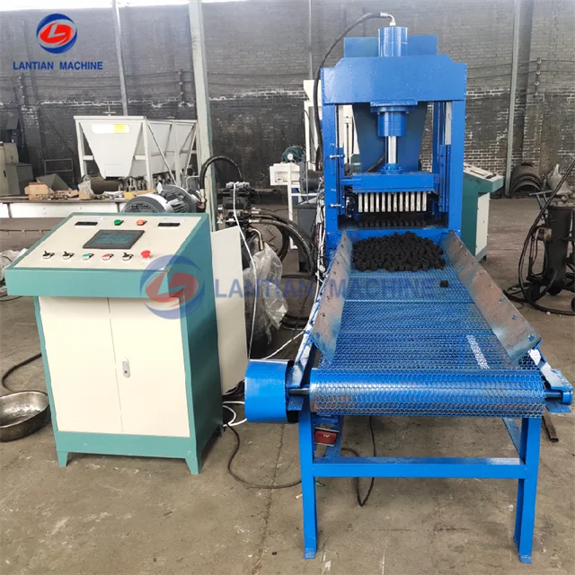 Palm shell wood sawdust charcoal compress briquette machine