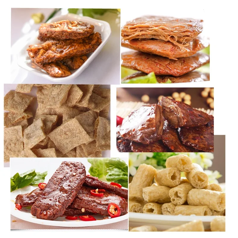 Meat alternative TVP textured vegetable protein production line meat texture soy chunk making machine