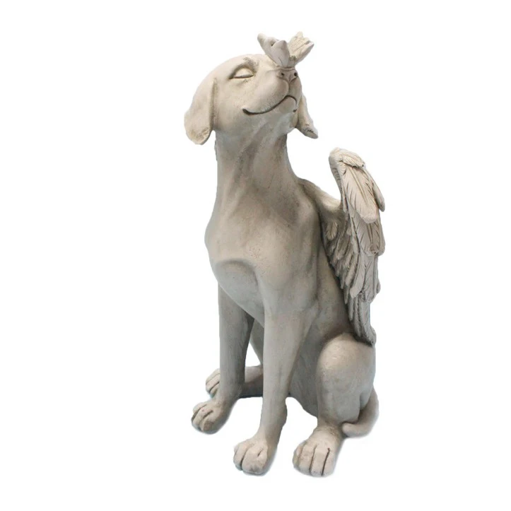 factory wholesale resin dog statues Home decoration Garden decoration