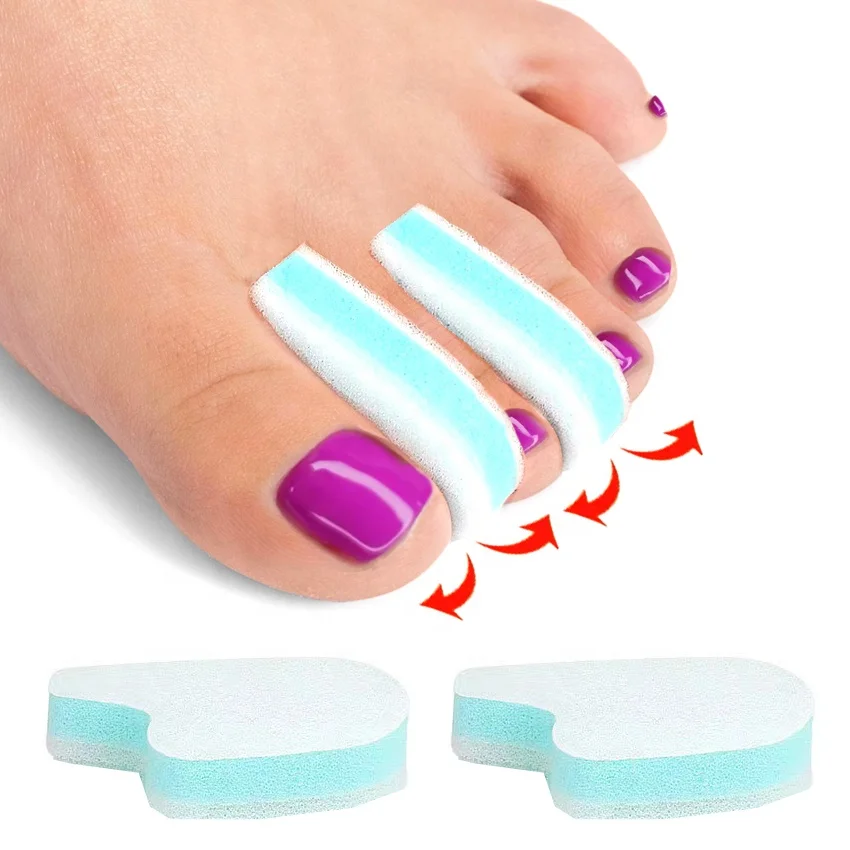 3 Layer Foam Foam Toe Spacers Separators for Feet for Overlapping Toes Spreader Divider Toes Relief Prevent Corns HA01208