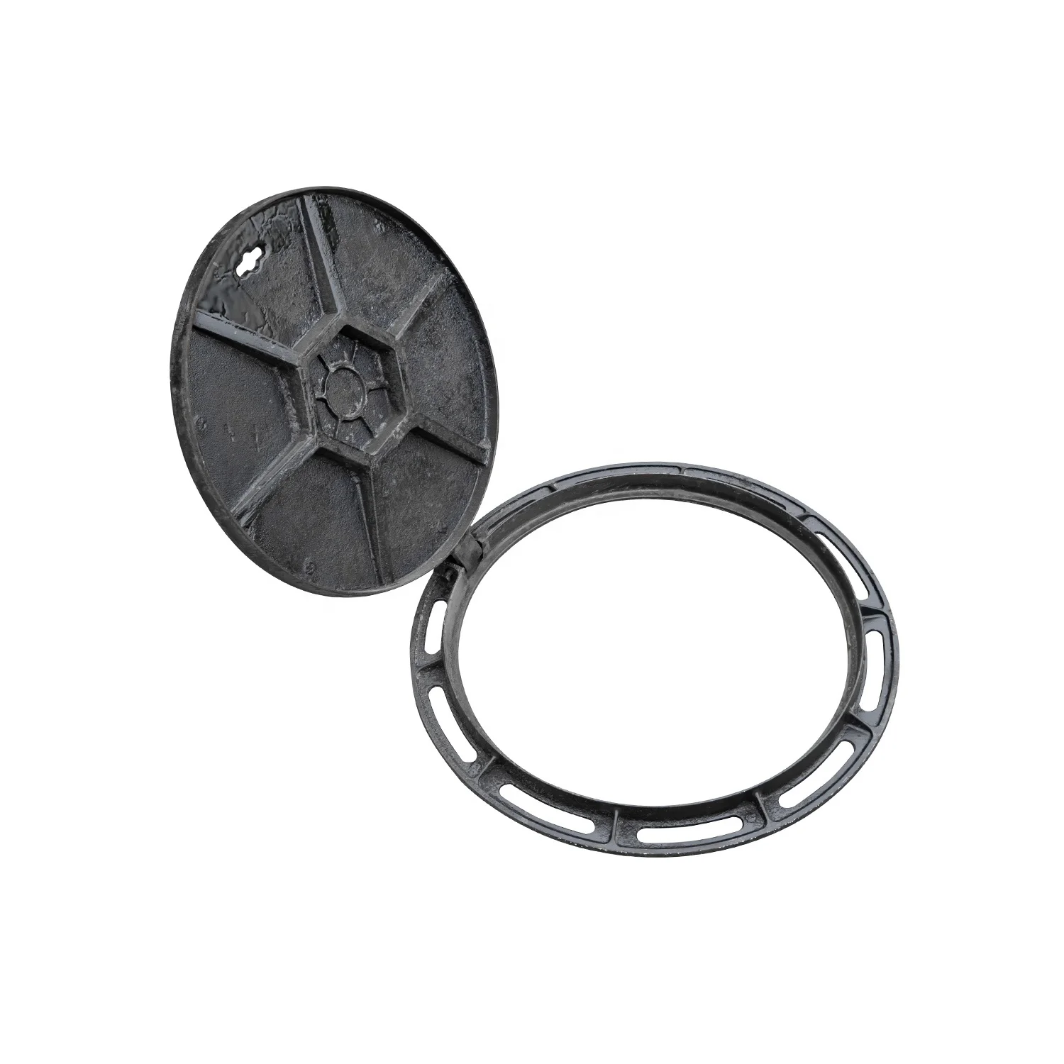 Hot selling cast iron manhole covers ss sewer drain covers high quality D400 composite material manhole cover
