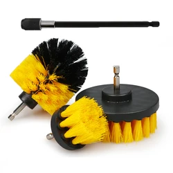2/3.5/4/5'Attachment Set Power Scrubber Brush Car Polisher Bathroom Cleaning Kit Electric Cleaning Brush