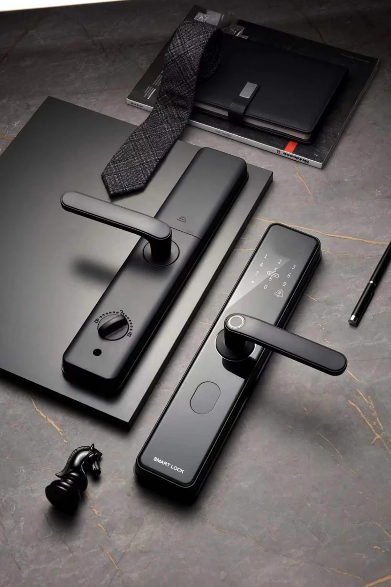 Ttlock smart lock for home security smart anti-peep digital door lock APP  triple anti-theft protection intelligent door lock