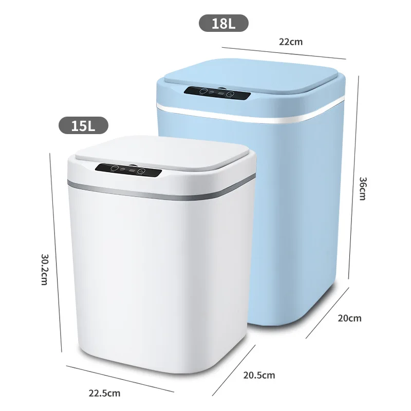 14L Slim smart sensor trash can electric automatic plastic garbage bin office kitchen home rubbish dustbin