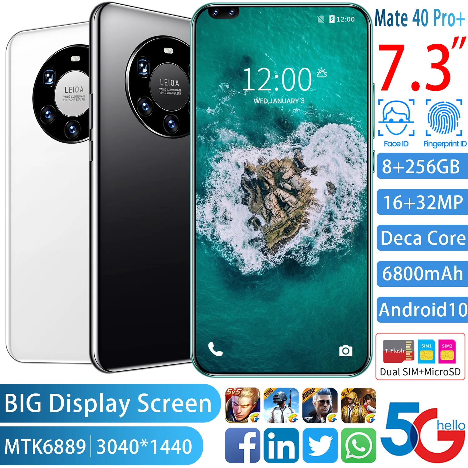  Горячая Распродажа дешевый смартфон reno6 pro 8 + 16 Мп 4 ядра две SIM-карты 6 ГБ 128 Гб 5 дюйма Android 0 мобильные смартфоны в розничной