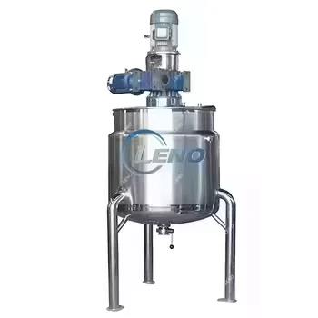 500L 1000L Stainless steel Tank  with agitator homogenizer emulsifying mixer Tank with jacket electric heating mixing Tank