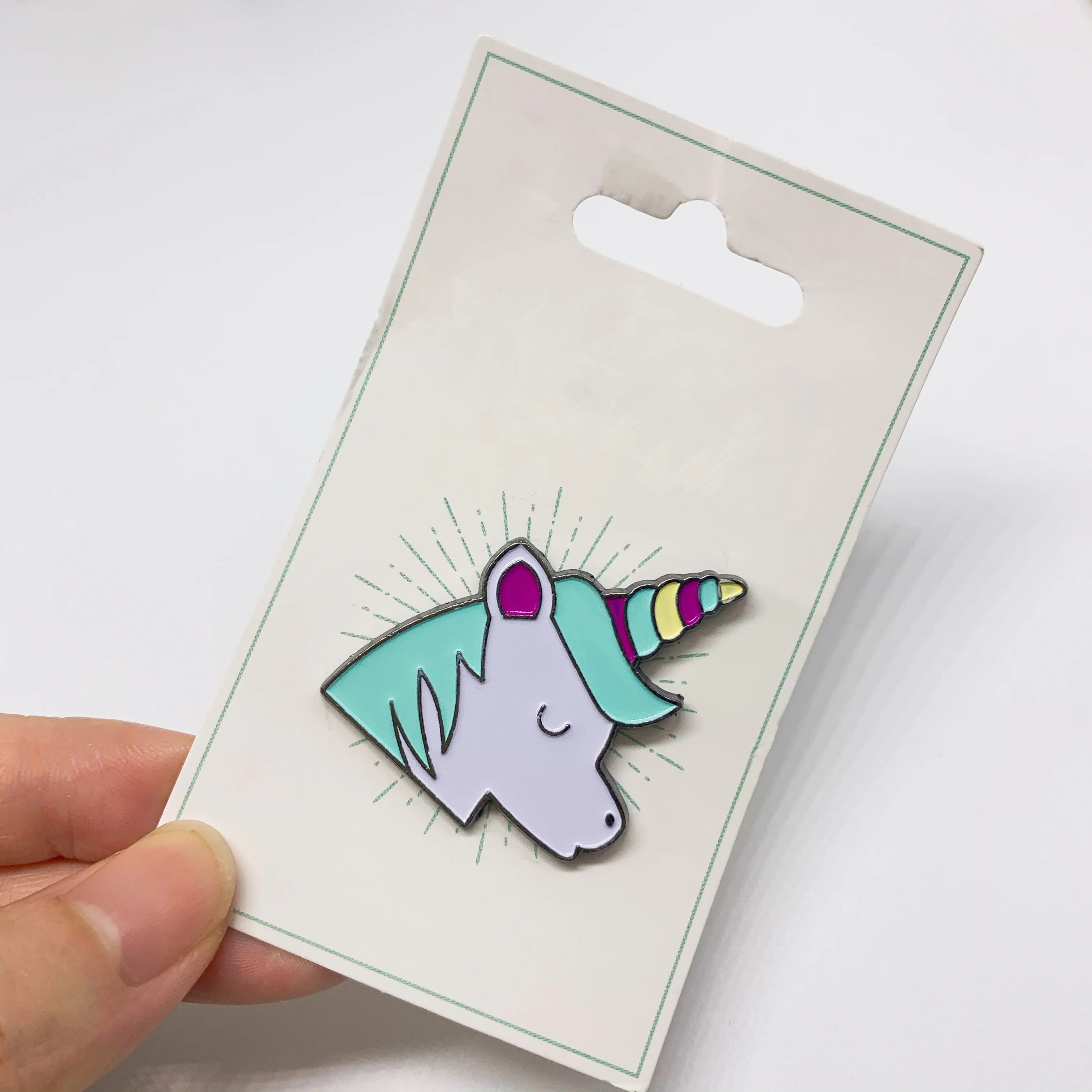 Cute Unicorn Soft Enamel Pin 3D Engraved Black Nickle High Polished Custom Enamel Lapel Pin