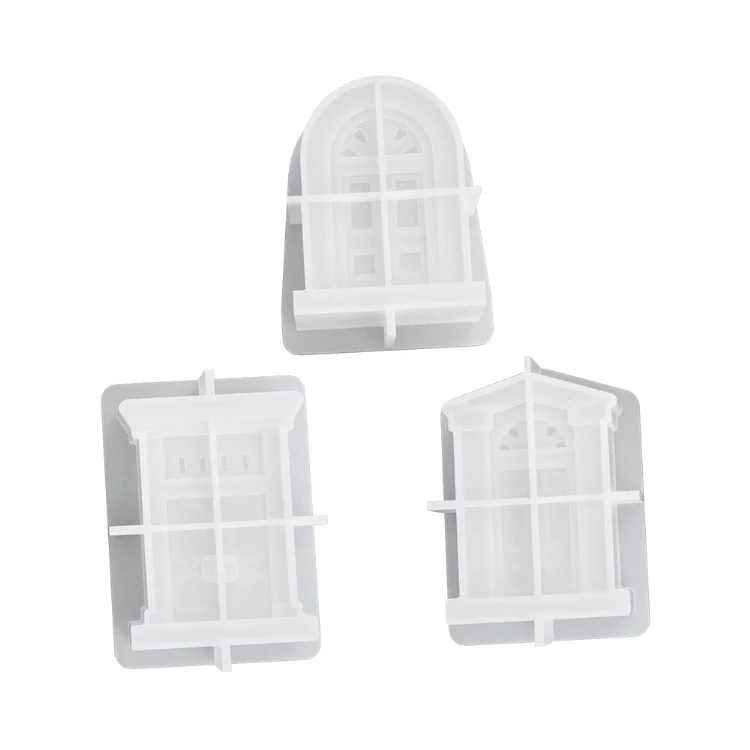 New door frame castle candle silicone mold Thickened house plaster decoration candle silicone mold