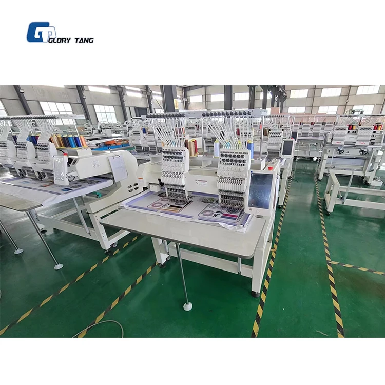 Hot selling Computerized 2 head embroidery machine for all kinds of fabrics