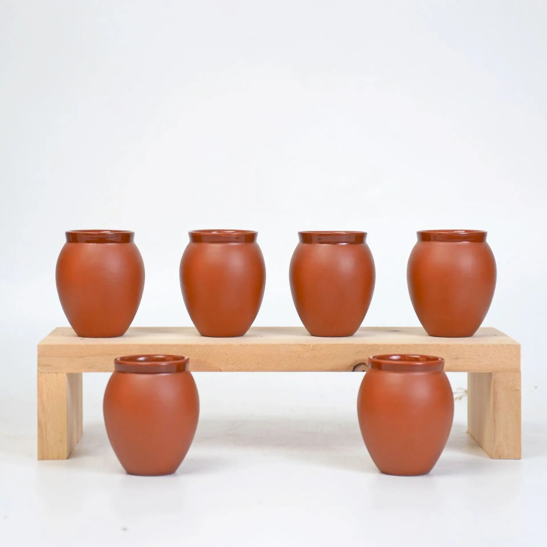 Customized Ceramic Tequila Glasses Cocktails Beer Glasses Clay Pot Wine Set