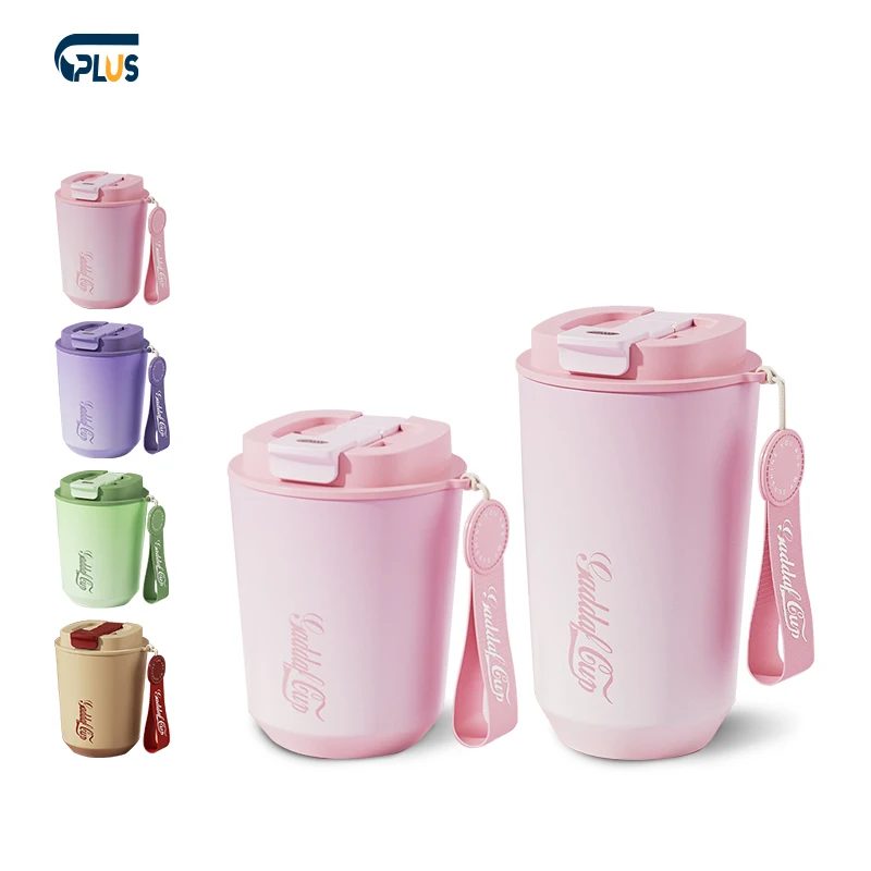 Custom Logo Travel Leakproof Portable Double Wall Stainless Steel Insulated Coffee Cup Coffee Mug