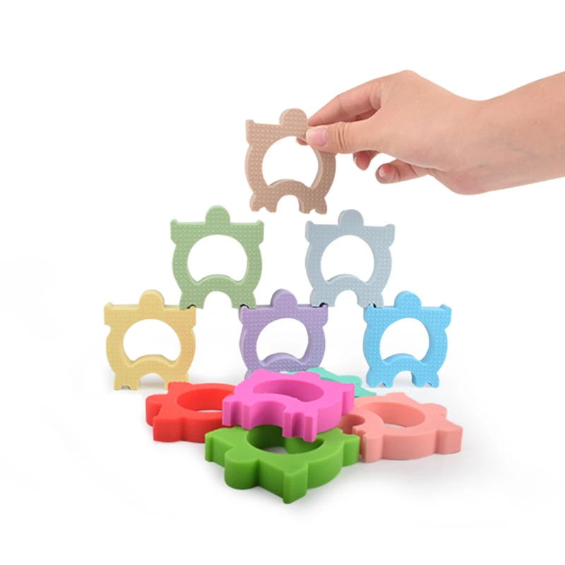 10 шт. силиконовые игрушки-прорезыватели