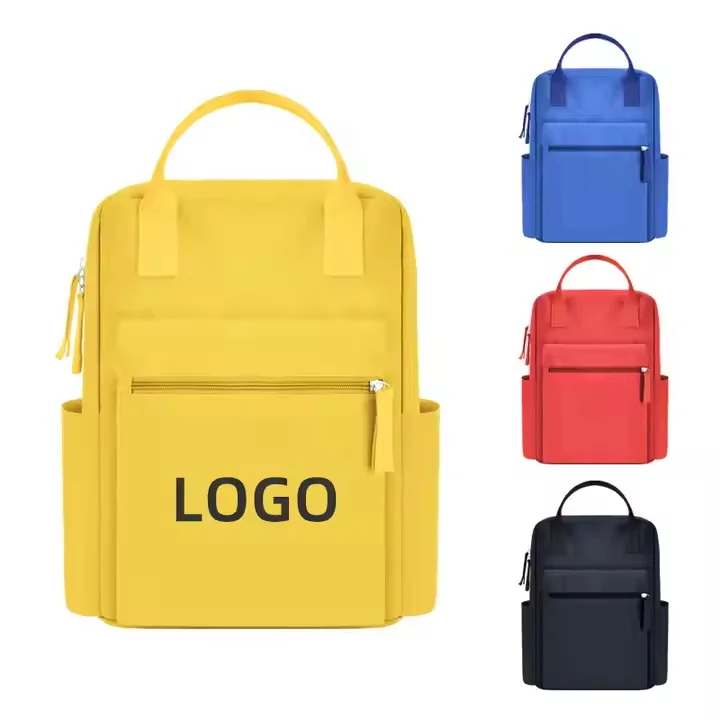 2023 Japan Korea Style Waterproof Canvas School Backpack for Students Pupils and Teenagers Primary Middle School Lower Price