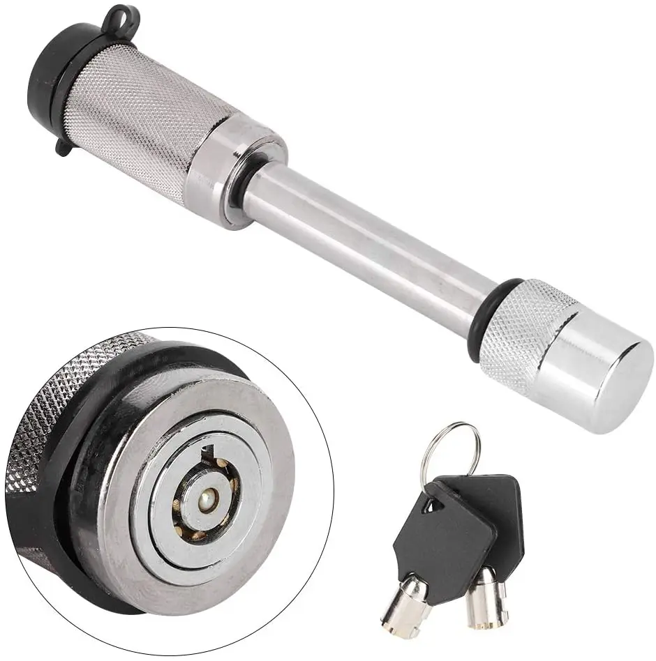 zhenzhi Trailer Lock - Hitch Locking Pin Rust-Proof Anti-Theft Security Pure Copper Lock Cylinder for Car Trailer