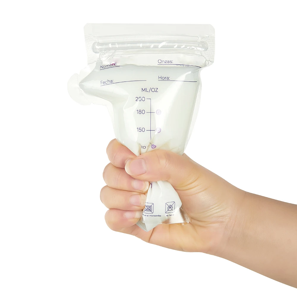 Disposable BPA Free Double Sealing Self Stand up Pouch 120 180 250ml Baby Feeding Products Breast milk Storage Bags