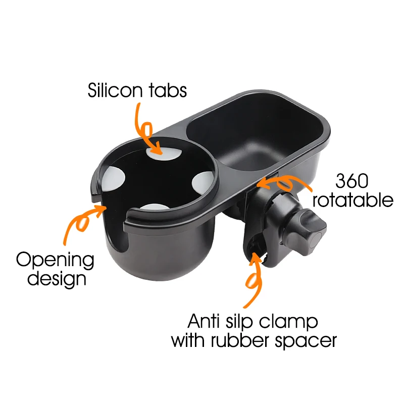 5 Colors Universal Stroller Tray Accessories Stroller Cup Holder and Snack Tray