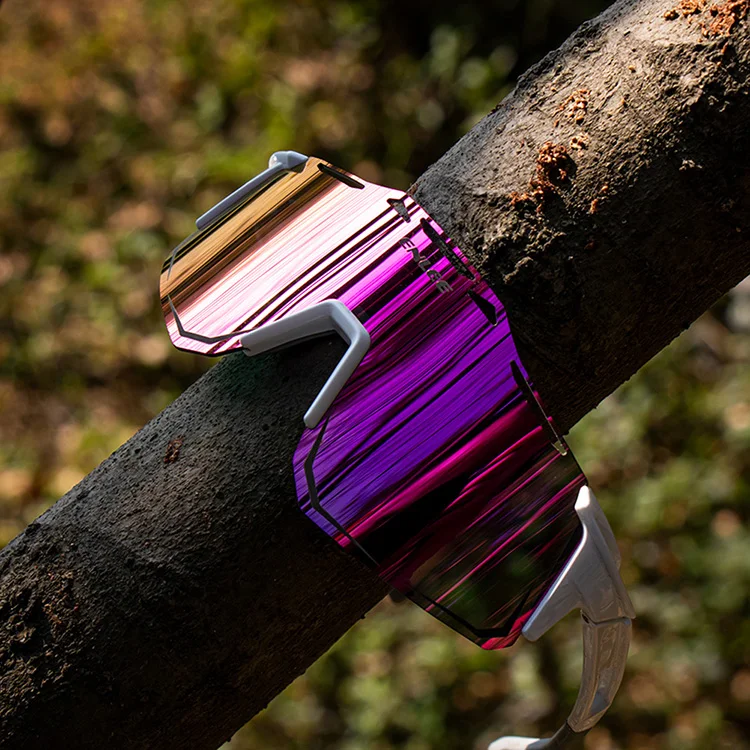 2021 Hot Sell Anti-UV 400 Polarized Electroplated Color Bicycle Glasses Adjustable Waterproof Cycling